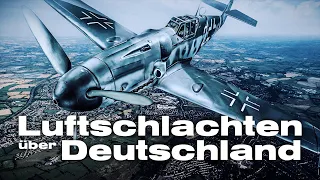 Luftschlachten über Deutschland (Bombardierung deutscher Städte, 2. Weltkrieg,Originalaufnahmen)