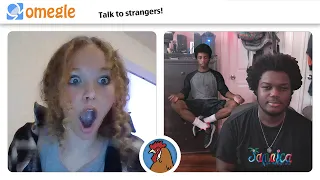 Floating JUMPSCARE TROLLING on Omegle