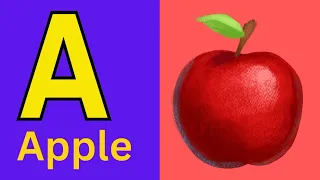 English alphabet | Learn alphabet A to Z | ABC preschool book learning A for APPLE phonetics   part7