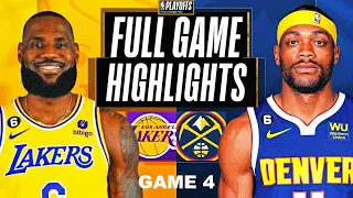 Los Angeles Lakers vs Nuggets Full Game 4 Highlights | May 22, 2023 NBA Playoffs HIGHLIGHTS NBA 2K23