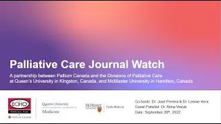 Palliative Care Journal Watch - April 2022