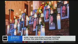 More than 1,000 at vigil for Lewiston, Maine shooting victims.