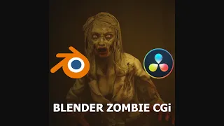 Blender Zombie CGi #shorts #blender #blender3d