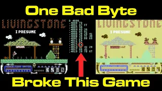 One Bad Byte Broke This Game: Commodore 64's "Livingstone, I Presume?"