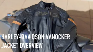 H-D Vanocker Triple Vented Leather Jacket Overview