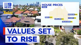 Median property values set to rise by 5 percent in 2024 | 9 News Australia