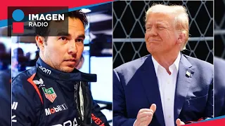 'Checo' Pérez burla seguridad de Donald Trump e ignora al expresidente