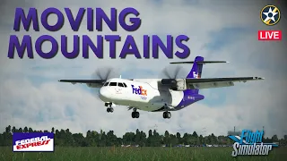 MSFS FedEx ATR-42 - Moving Mountains - Mountain Air Cargo Live on Vatsim