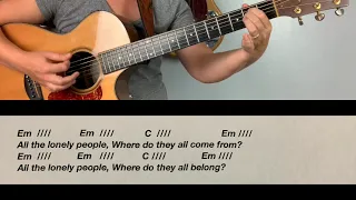 Eleanor Rigby: Simple Guitar Play-Along