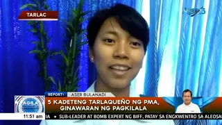 5 kadeteng Tarlaqueño ng PMA, ginawaran ng pagkilala