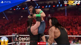 JOHN CENA vs BROTHER OF DESTURCTION - WWE 2K22