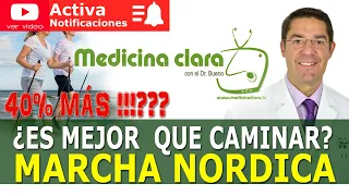 BENEFICIOS de CAMINAR con BASTONES. MARCHA NORDICA ¿Mejor que ANDAR? | Medicina Clara