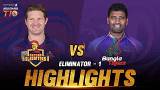 Match 26 I Eliminator 1 I Deccan Gladiators vs Bangla Tigers I Aldar Properties ABu Dhabi T10