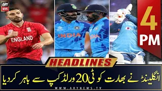 ARY News | Headlines | 4 PM | 10th November 2022