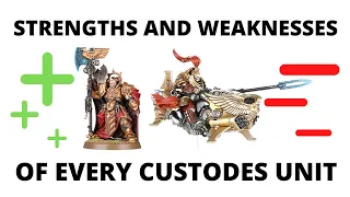 Adeptus Custodes - Strengths and Weaknesses of EVERY UNIT in the Codex!