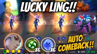 CRAZY LAST MINUTE ROLL !! LING ELEMENTALIST SC EARTH !! MAGIC CHESS MOBILE LEGENDS