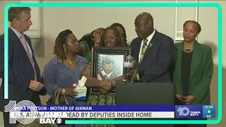 Family of U.S. airman shot dead by Florida deputies demand answers