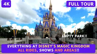 [4K] EVERYTHING at Disney's Magic Kingdom ALL RIDES, SHOWS AND FULL WALKTHROUGH