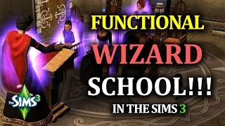 THE SIMS 4 COULD NEVER!!! | FULLY Functional Wizard School in The Sims 3!