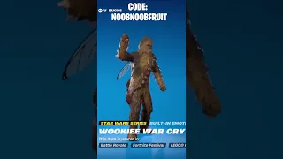 WOOKIE WAR CRY Emote Showcase ft. Chewbacca | Fortnite x Star Wars #Shorts