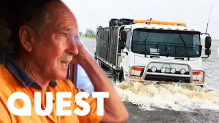 Aussie Trucker Drives Through Highways Devastated By A Cyclone | Outback Truckers