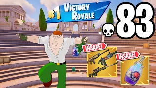 83 Elimination PETER GRIFFIN Solo vs Squads WINS Full Gameplay (Fortnite Chapter 5 Season 1)!
