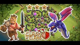 Attackinng TH8 max by TH7 using Dragons(x10) | PisTon