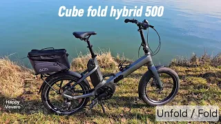 Cube fold hybrid 500 bike unfold / fold