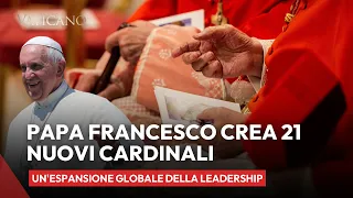 Papa Francesco crea 21 nuovi cardinali della Chiesa: un'espansione globale della leadership