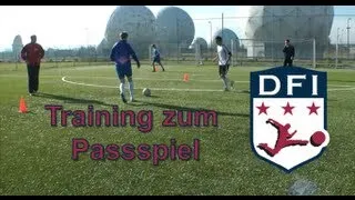 Traingseinheit zum Passspiel (Übung 2) -  am Deutschen Fußball Internat Bad Aibling