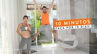 Treino Aeróbico de 10 minutos - Faça por 10 Dias e PERCA PESO - Carol Borba