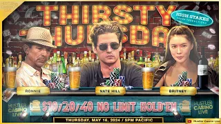 THIRSTY THURSDAY!! Britney, Nate Hill, Ronnie & @gamblerstory - Commentary by Adam Johnson