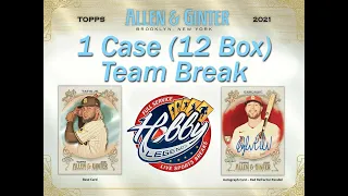 2021 Topps  ALLEN & GINTER CHROME 1 CASE  (12 BOX) TEAM break #1 eBay 12/15/21