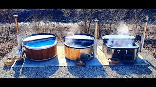 Jak szybko nagrzewa się balia ogrodowa ? ile drewna  do nagrzania balii? wood burning hot tub.