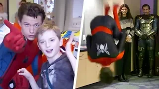 Tom Holland BACKFLIPS During Children’s Hospital Visit