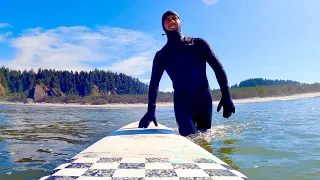 Our FIRST TIME Surfing in WASHINGTON. PERFECT CAMPGROUND Next to the Beach! Terra Tula