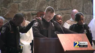 RAW VIDEO: Fellow officers give eulogy in honor of fallen officer