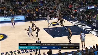 Myles Turner career-high 8 blocks! - Pacers vs Hornets