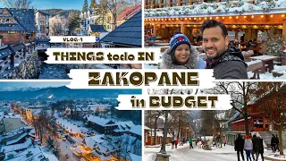 Amazing Places in Zakopane Poland 2022 | Vlog Hindi | Budget Trip | Tatra Mountains