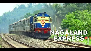 NAGALAND EXPRESS with aggressive DIESEL POWER || 3100hp Malda ALCo WDM3A || INDIAN RAILWAYS