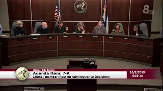 Boulder City Council Meeting 10-1-19