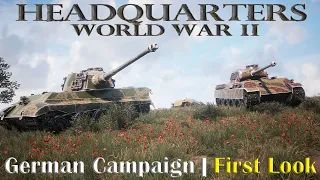 Headquarters: World War II | First Look | New Game | German Campaign | Part 1