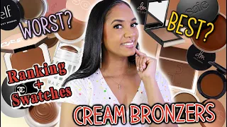 RANKING & SWATCHING ALL My CREAM BRONZERS | Which is the BEST + WORST??!!