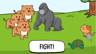 Brain Test 2 Tom's Adventure Level 25 Those bananas were delicious the gorilla decided to fight for