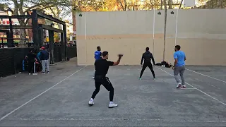 Grand Street Park - Nazir & Tywan vs Mark & Habraham - Doubles Filmed By Handball United - 4.22.2024