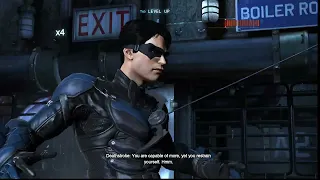 Batman arkham origins  Nightwing vs Deathstroke boss fight