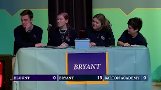 2024 Hi-Q Match 14 Blount vs Bryant vs Barton Academy