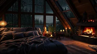 Sleep Instantly in 3 Minutes due to Listen to Rain Sounds in Forest - Soothing Rain Sound on Window