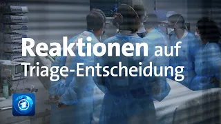 Beschluss des Bundesverfassungsgerichts: Bundestag muss Triage-Regelung treffen