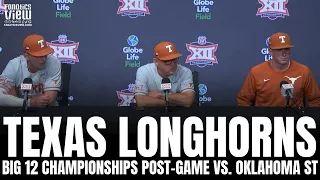 Texas Baseball & Coach David Pierce React to Longhorns Shutout of OK State at Big 12 Championships